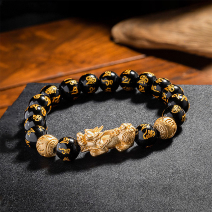 Feng Shui Bracelet – Pixiu Black Obsidian Bracelet for Better Sleep and Relaxation