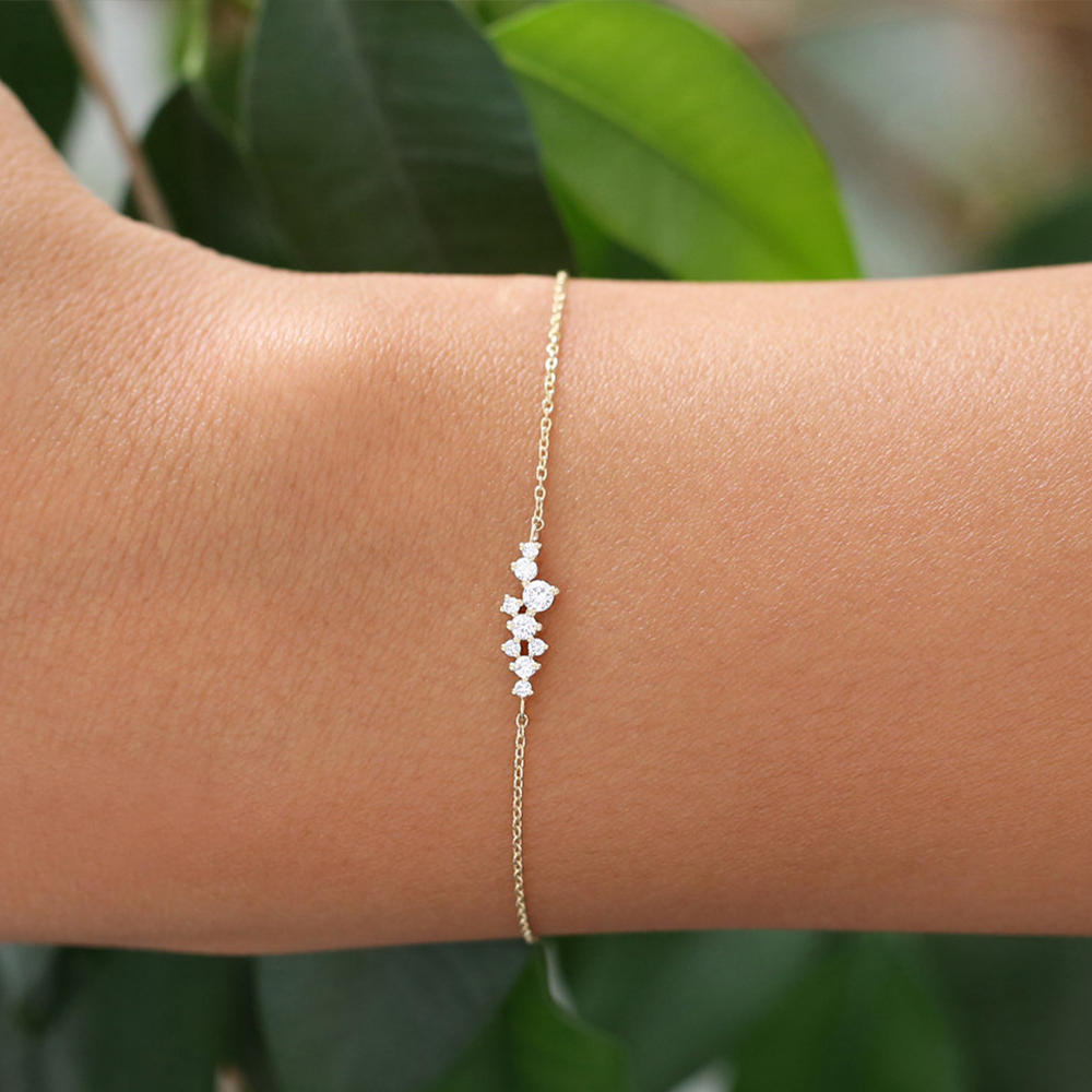 Beautifully Dainty Diamond Bracelet 