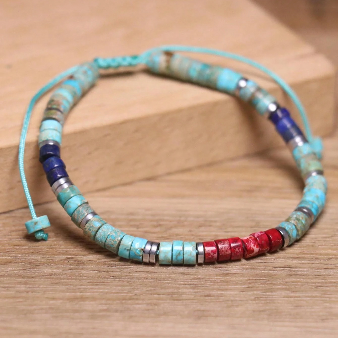 World Diabetes Turquoise Minimalist Bracelet