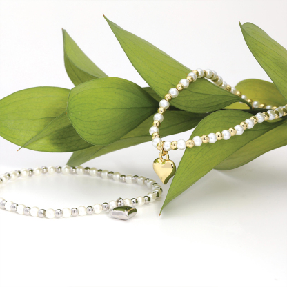 To Me From Me Stretch Beaded Bracelet