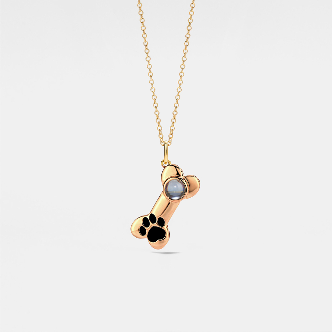 Personalized Keepsake Dog Bone Necklace