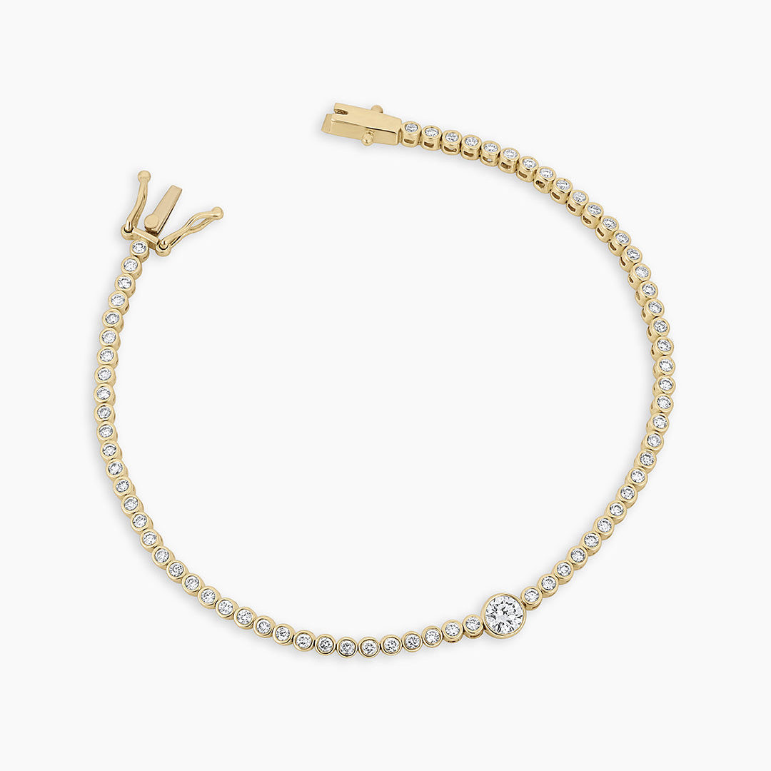 To Me From Me Diamond Circle Tennis Bracelet