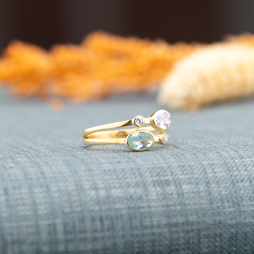 All That Will Ever Matter Double Birthstones Ring