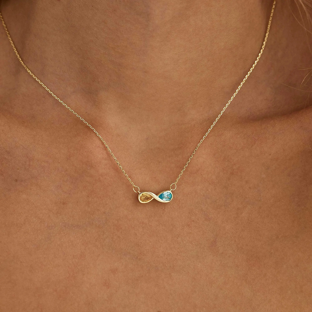 Forever Us Custom Birthstones Necklace