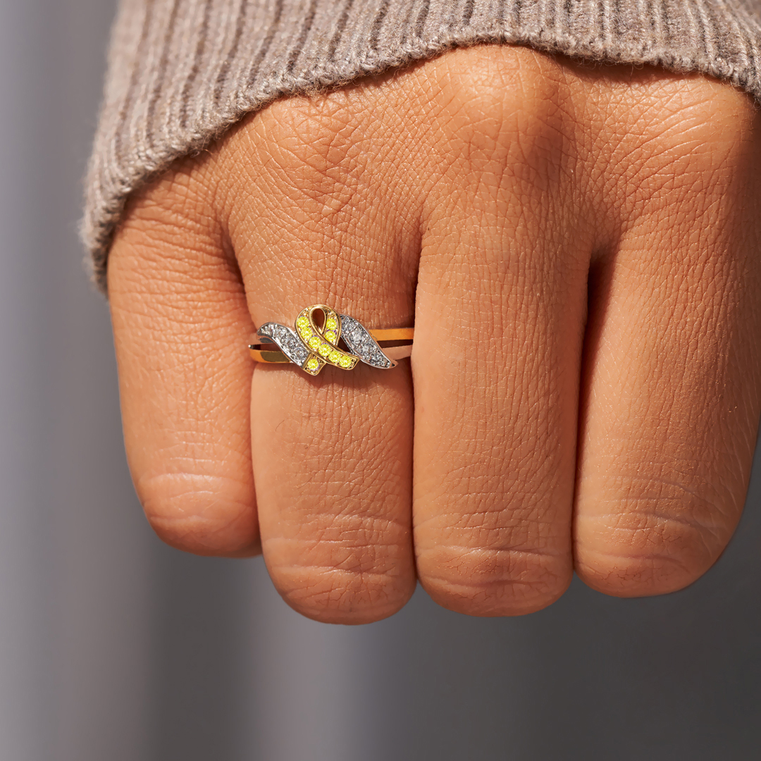 Childhood Cancer Awareness Ribbon Ring