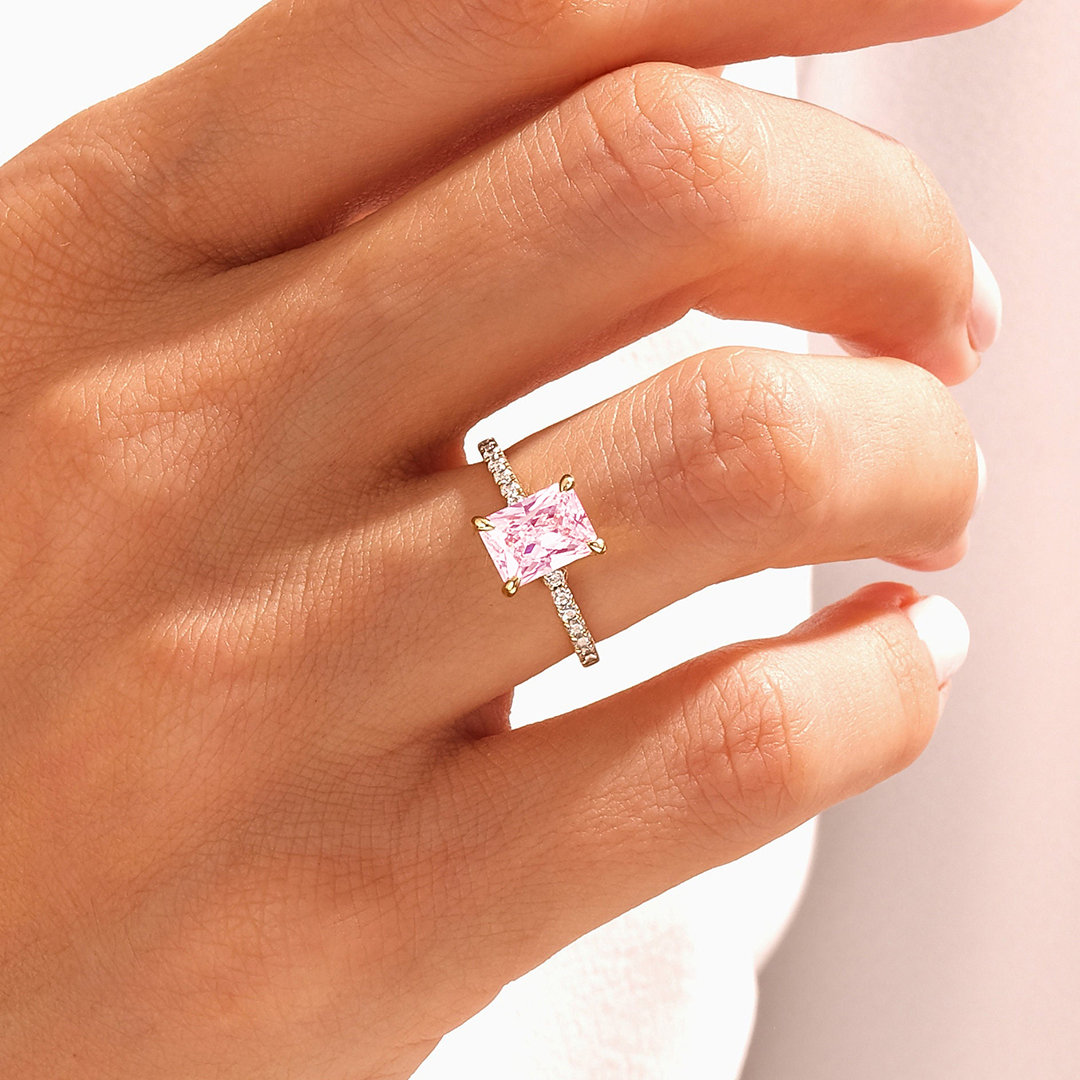 Breast Cancer Courage I Am Enough 1ct Ring