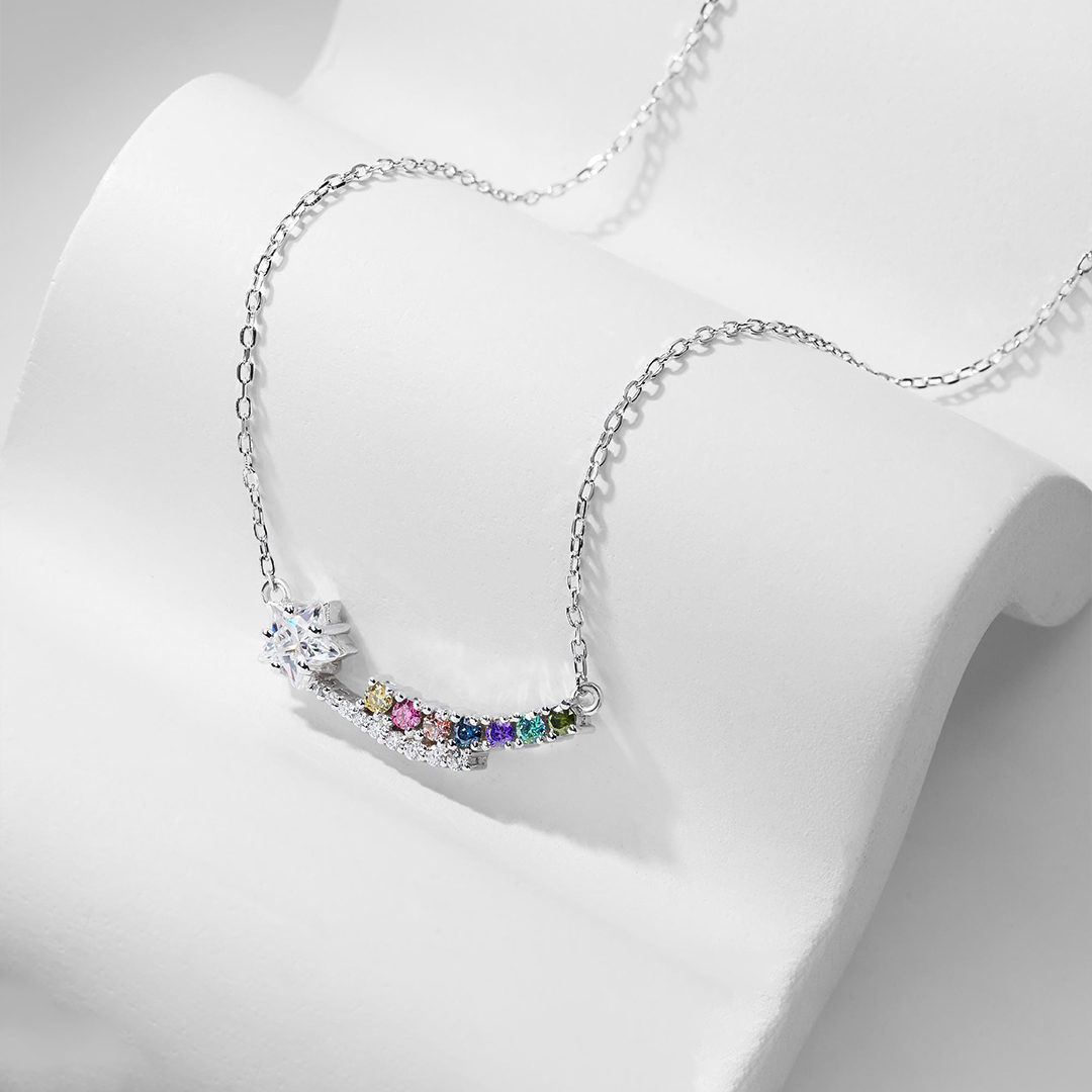 Grandma’s Shining Stars Personalized Star Necklace