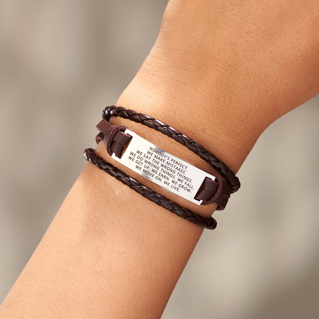 Embrace Imperfections Mindful Woven Bracelet