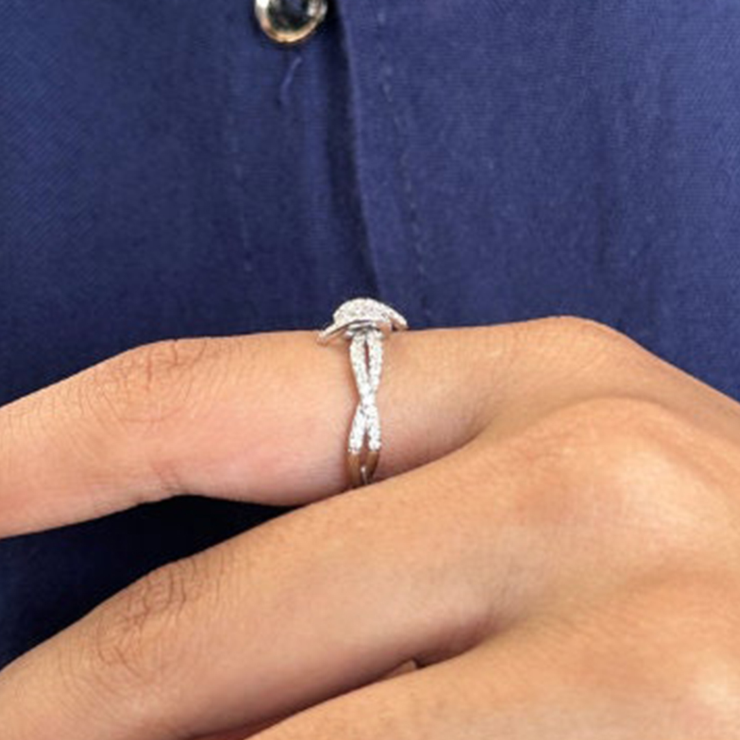Heavenly Bond Infinity Knot Ring