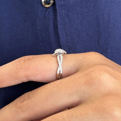 Heavenly Bond Infinity Knot Ring