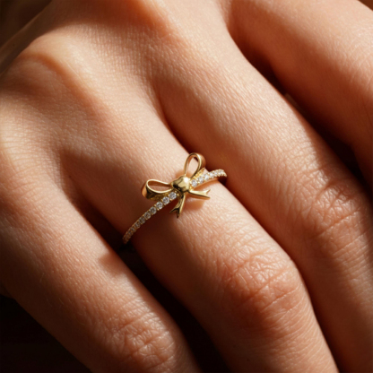 Mother-Daughter Bond Bow Ring