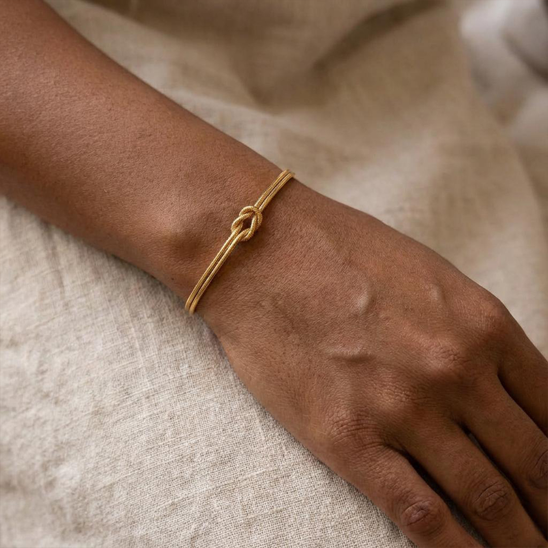 Mother-Daughter Bond Love Knot Bracelet