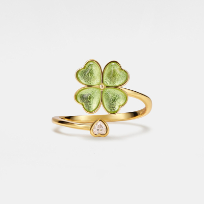 Four Leaf Clover Lucky Ring
