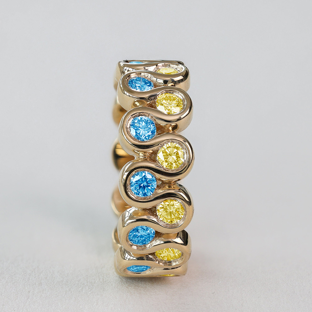 World Down Syndrome Day Double Wave Ring