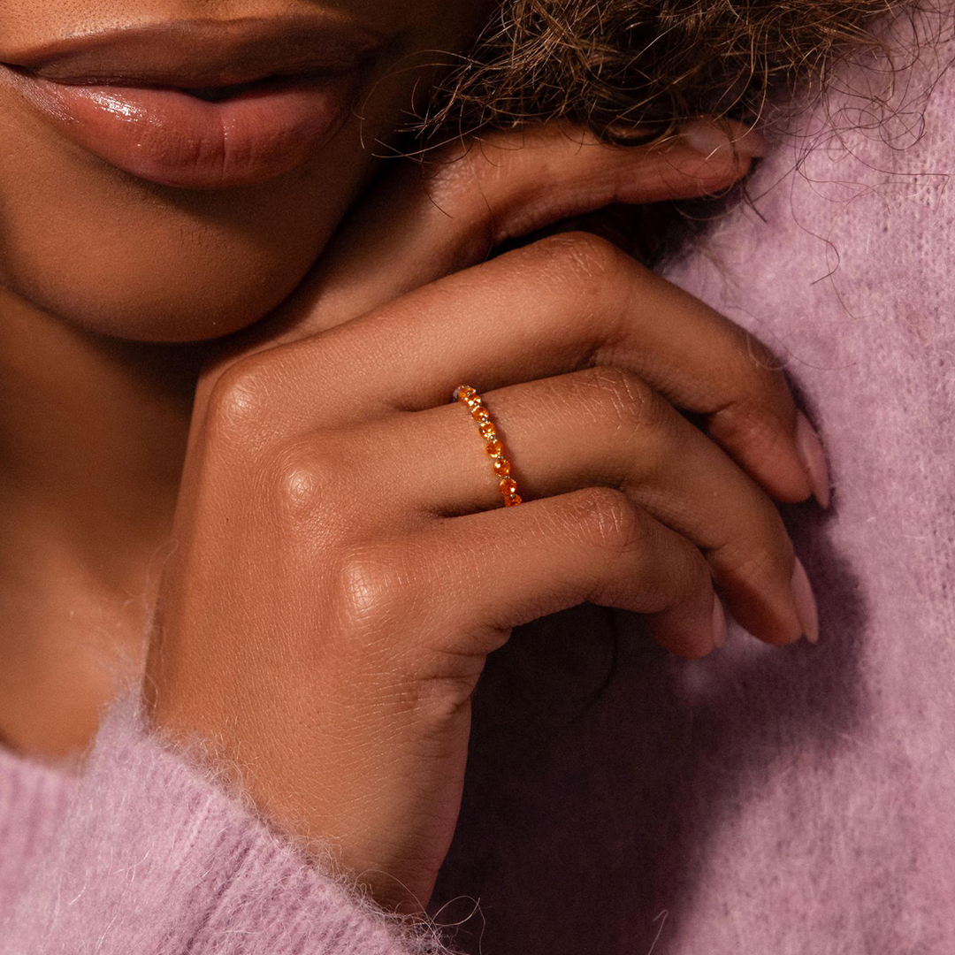 Multiple Sclerosis Awareness Resilient Grace Lace Eternity Ring