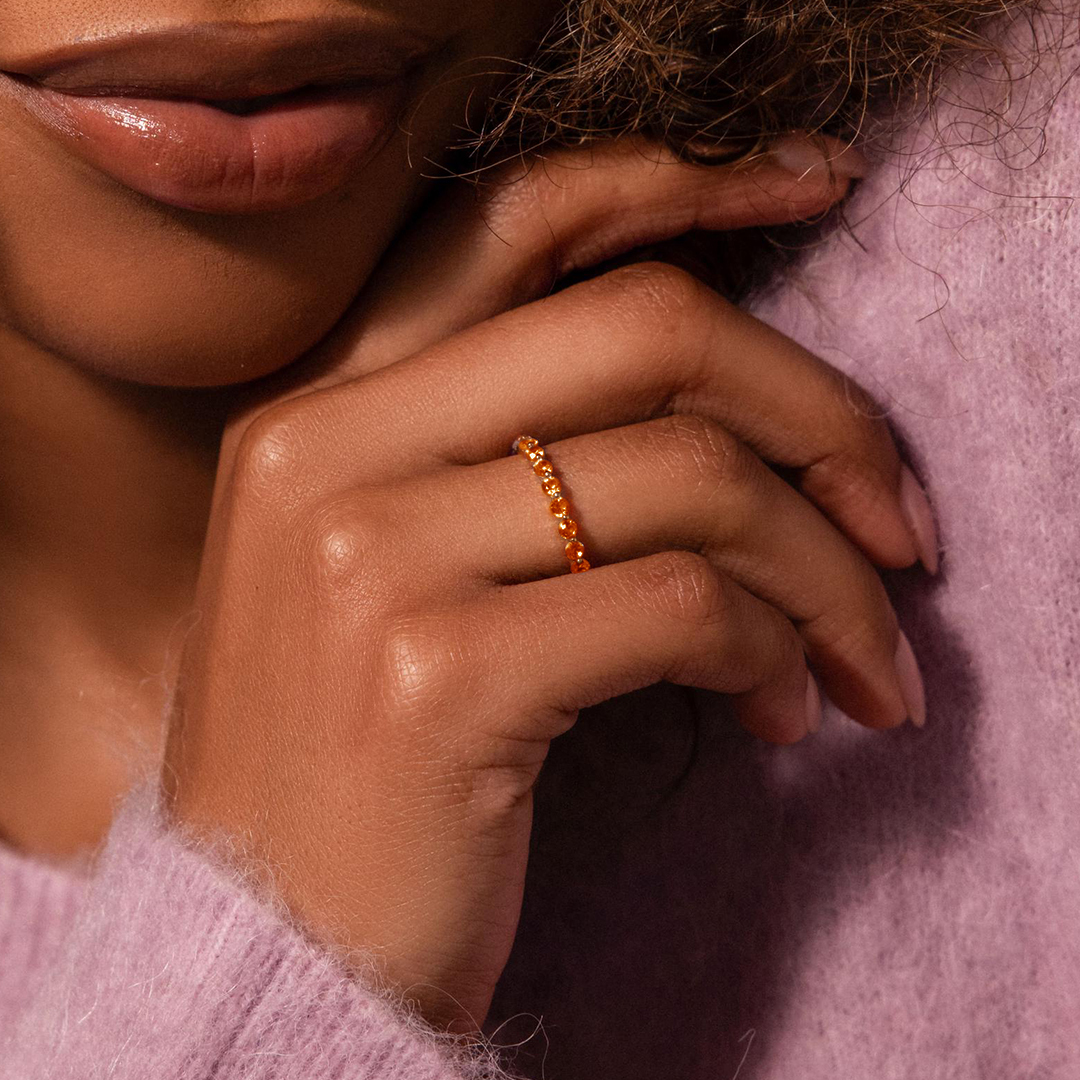 Multiple Sclerosis Awareness Resilient Grace Lace Eternity Ring