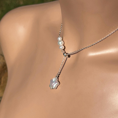 To My Friend You Are Not Alone Star Pearl Necklace