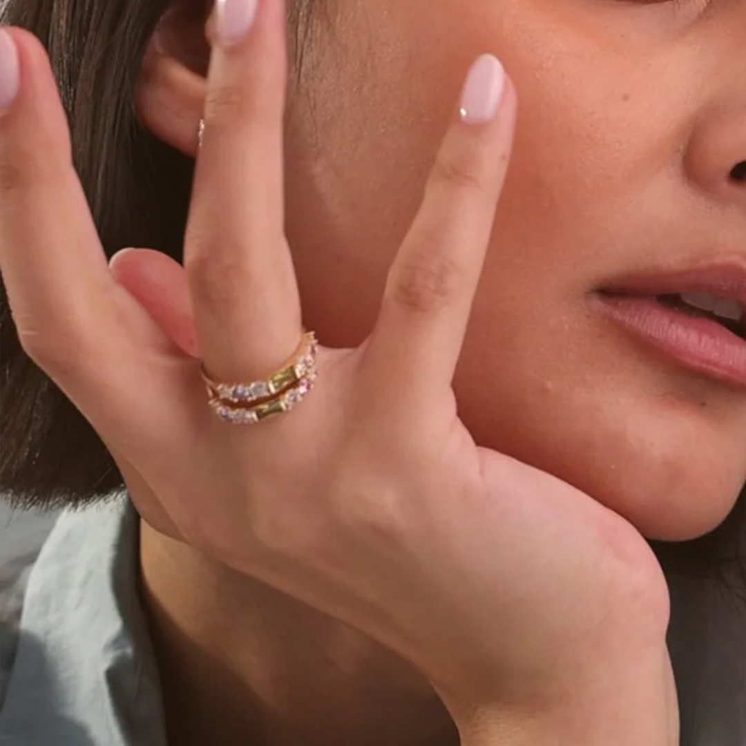 Grandma’s Tear of Joy Mother’s Day Gift Multi Shape Birthstone Ring