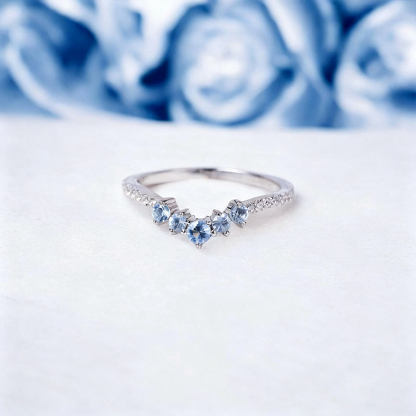 Ovarian Cancer Awareness Strength & Unity Chevron Ring