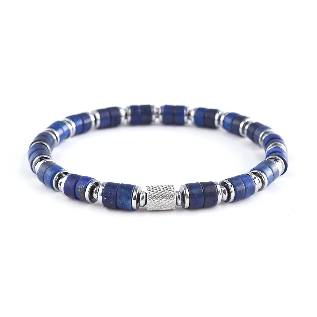 I Wear Light Blue for My Dad Blue Bead Bracelet