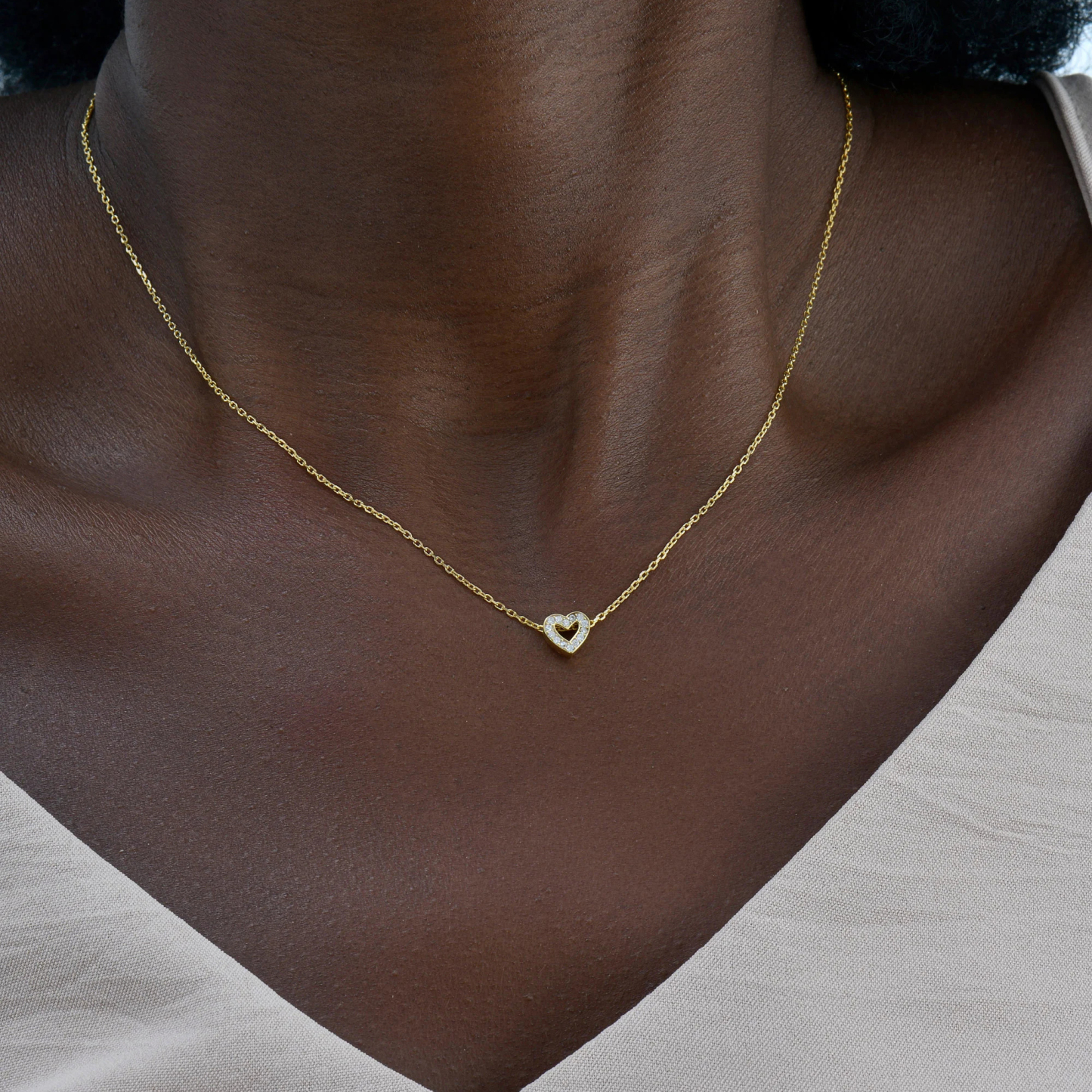 Self Love Cute Tiny Heart Necklace