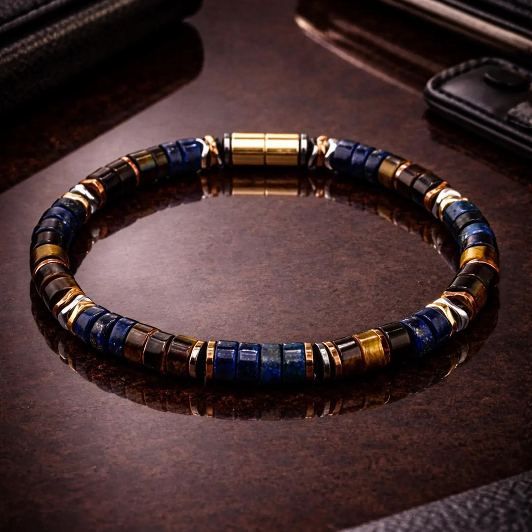 Prostate Cancer Awareness Tiger Eye Bracelet