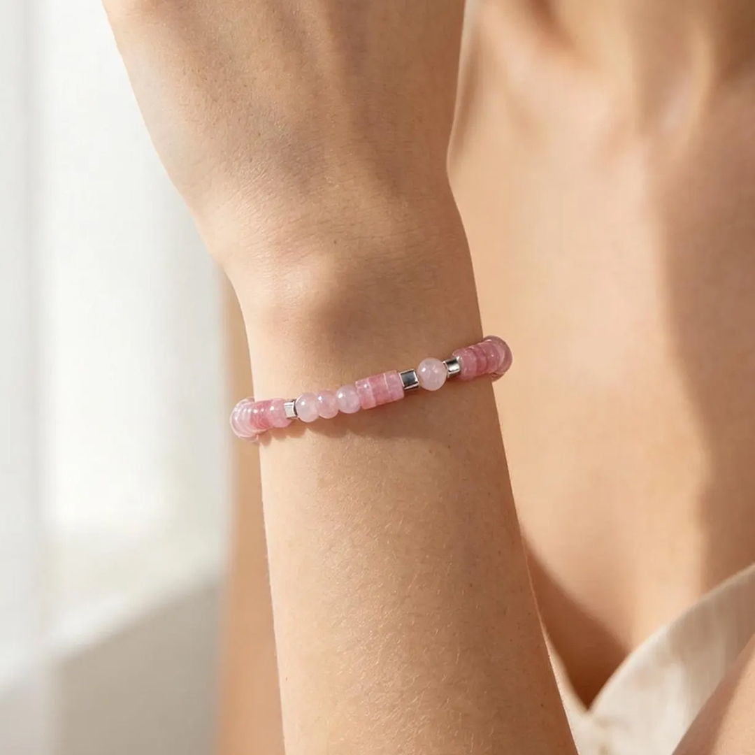 Enough in Every Chapter Breast Cancer Awareness Pink Bracelet