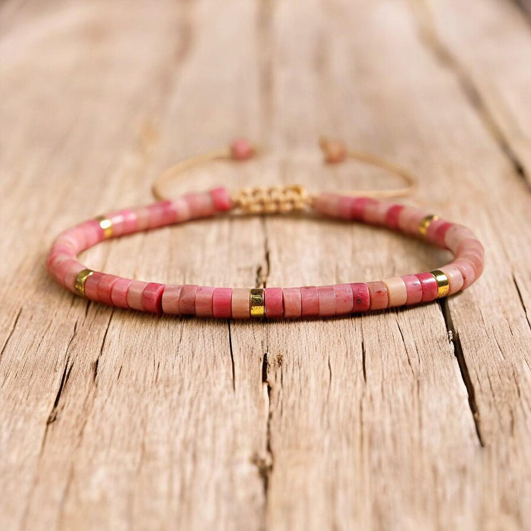Breast Cancer Awareness Pink Beads Bracelet