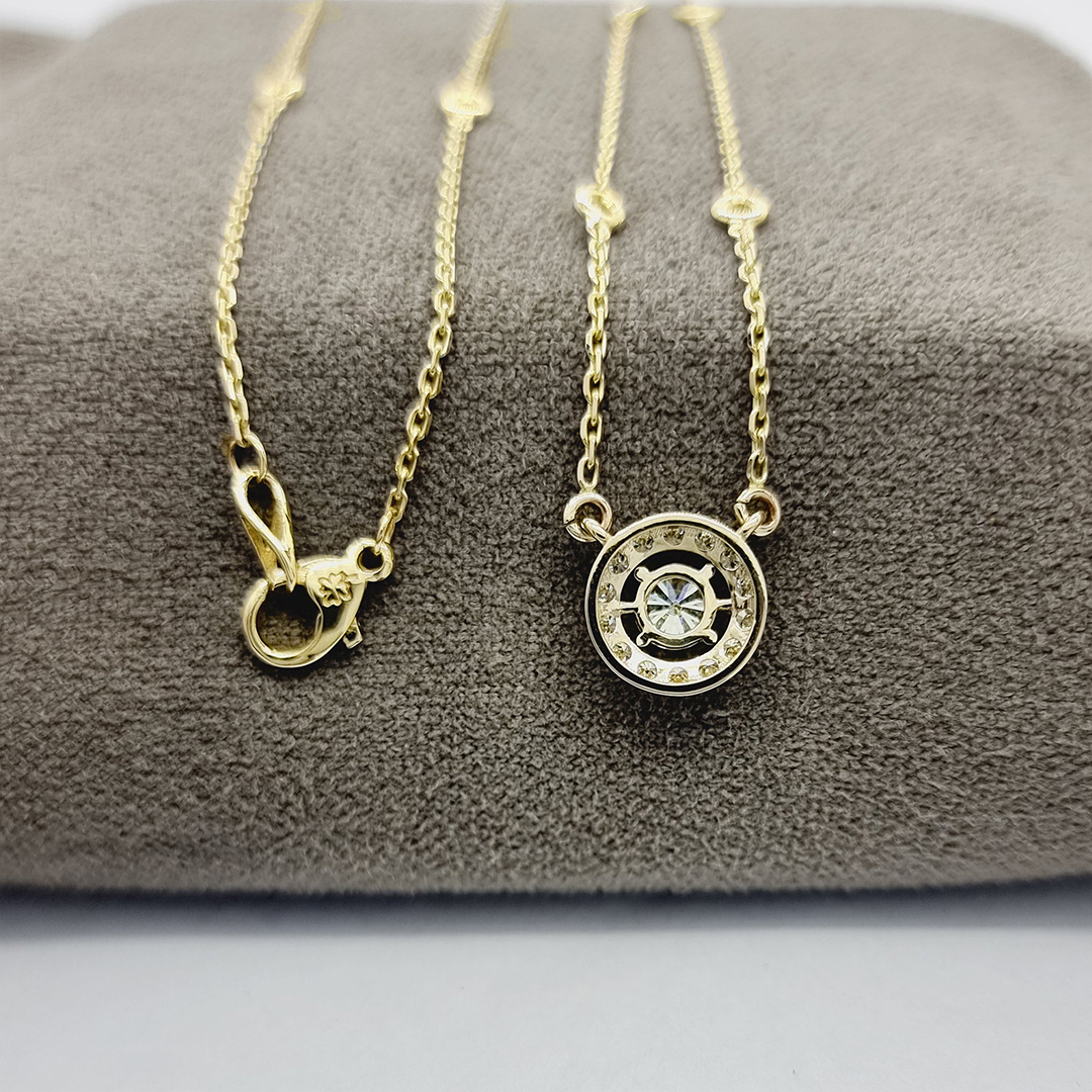 2025 Begin Again Diamond Halo Necklace