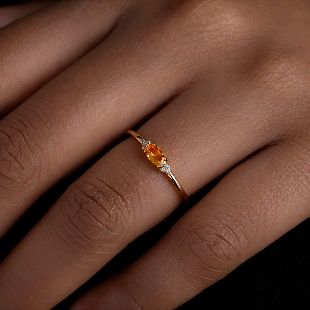 Multiple Sclerosis Minimal Oval Cut Ring