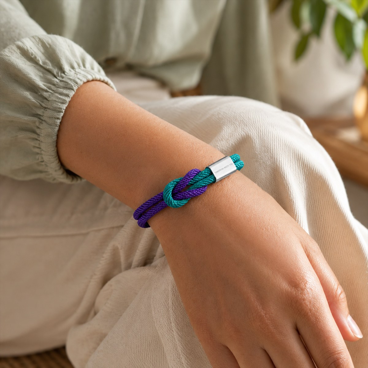 The bracelet worn on the wrist