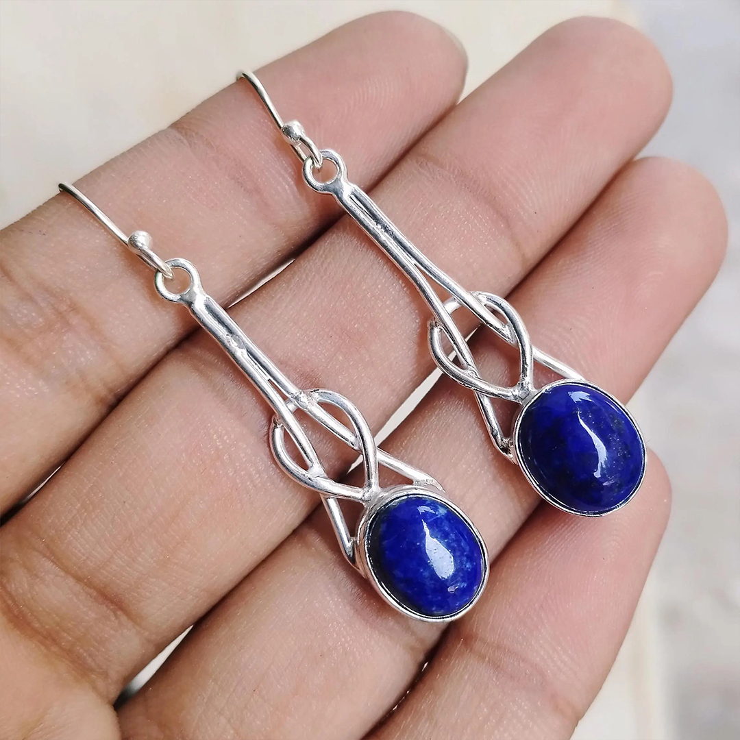 Aquamarine Tear Earrings