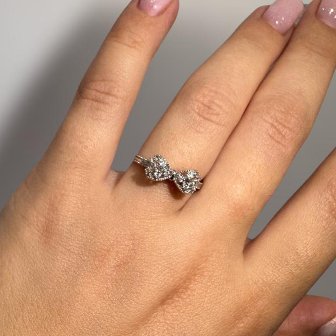 A Bond Tied by Love Bow Ring