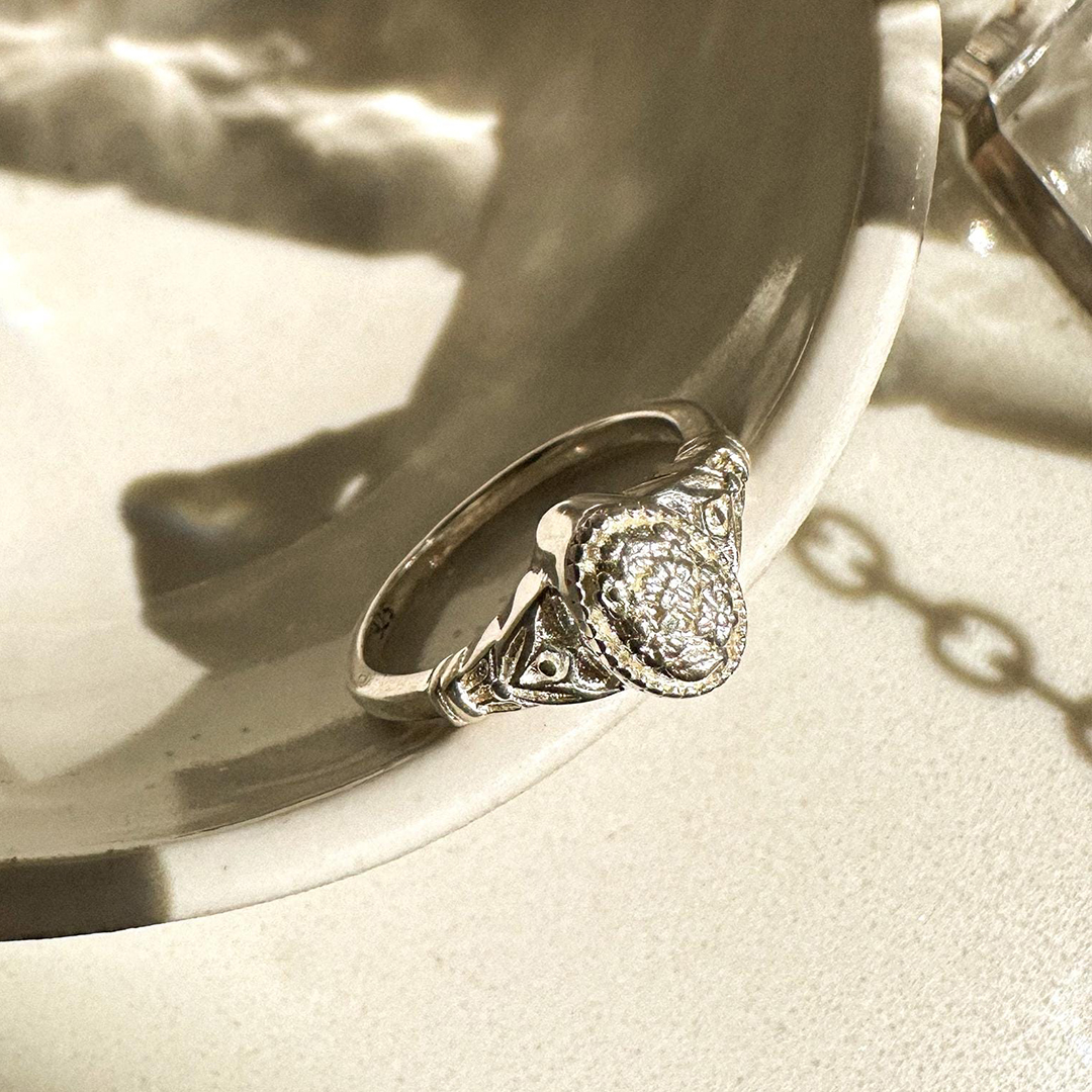 To Me From Me Forget-Me-Not Cremains Ring