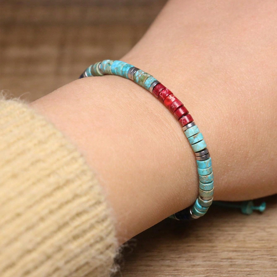 World Diabetes Turquoise Minimalist Bracelet