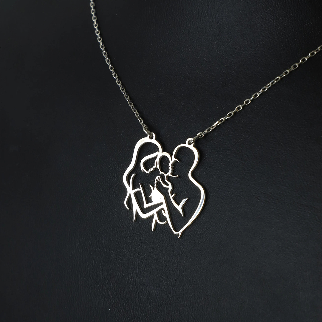 Never Apart Connection Family Necklace