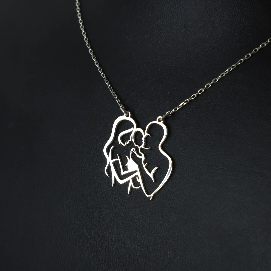 Never Apart Connection Family Necklace