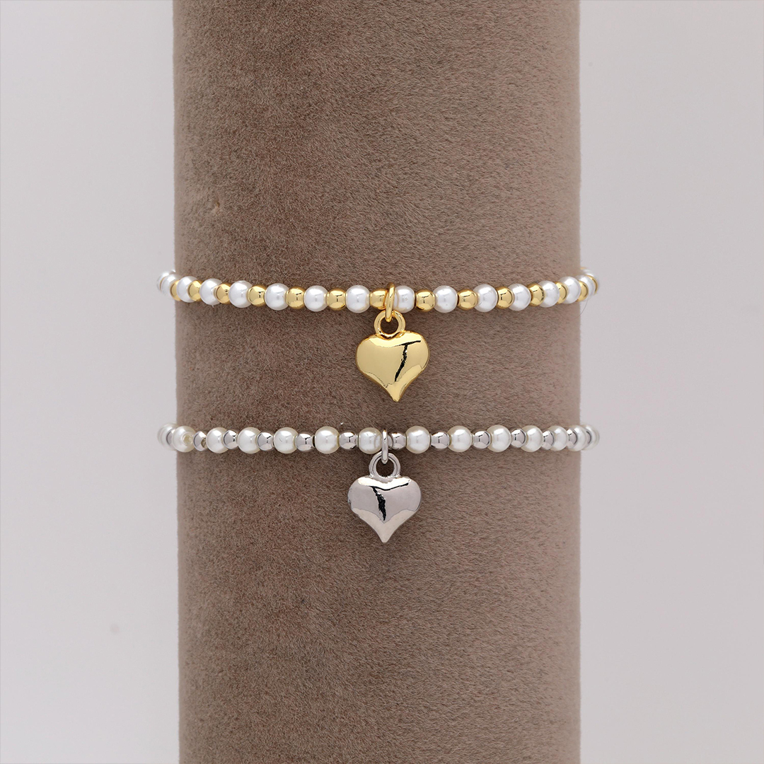 To Me From Me Stretch Beaded Bracelet