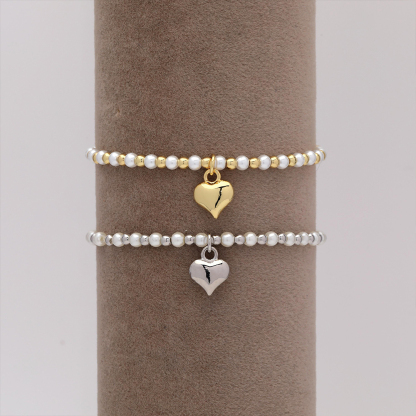 To Me From Me Stretch Beaded Bracelet