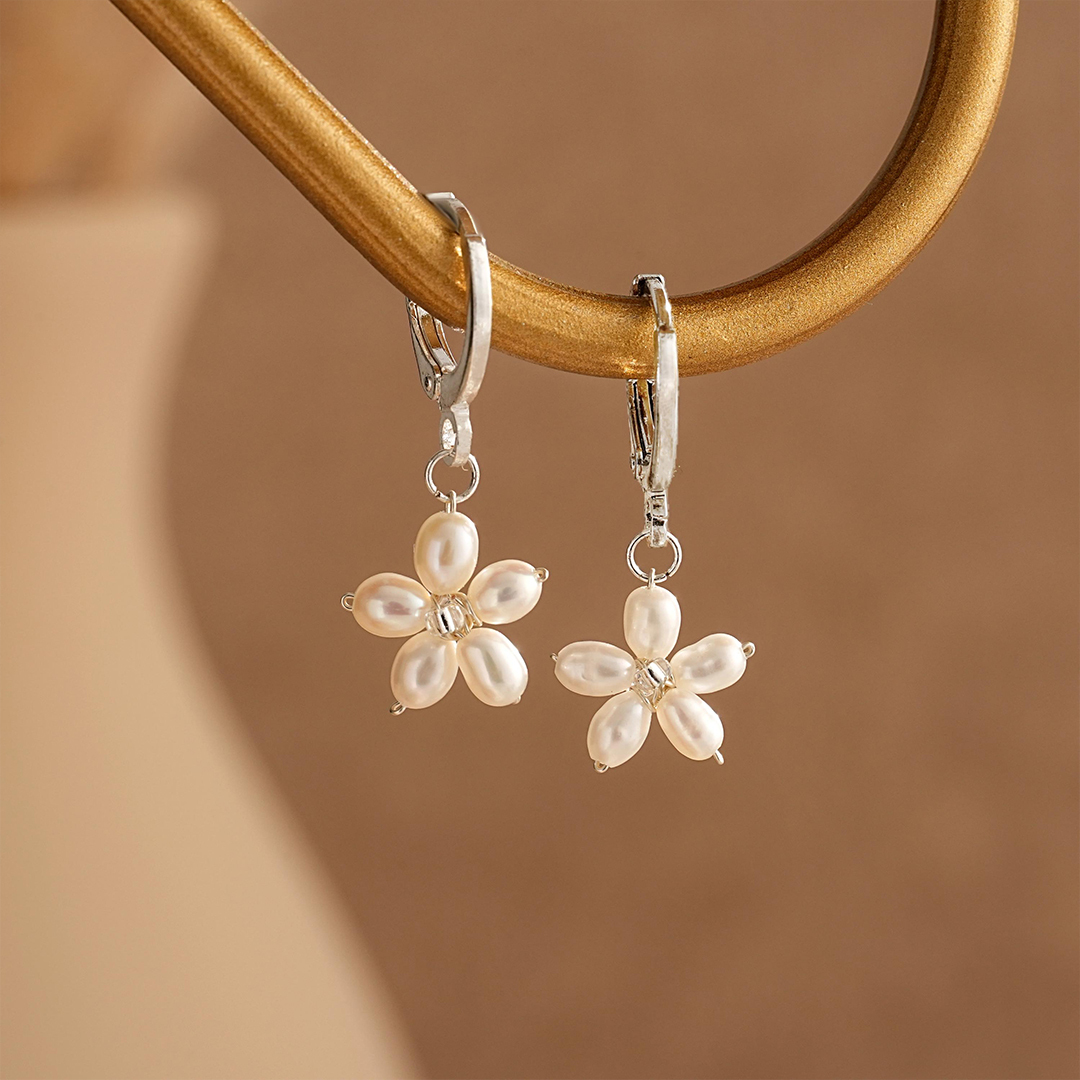 Bridal Freshwater Pearl Drop Earrings