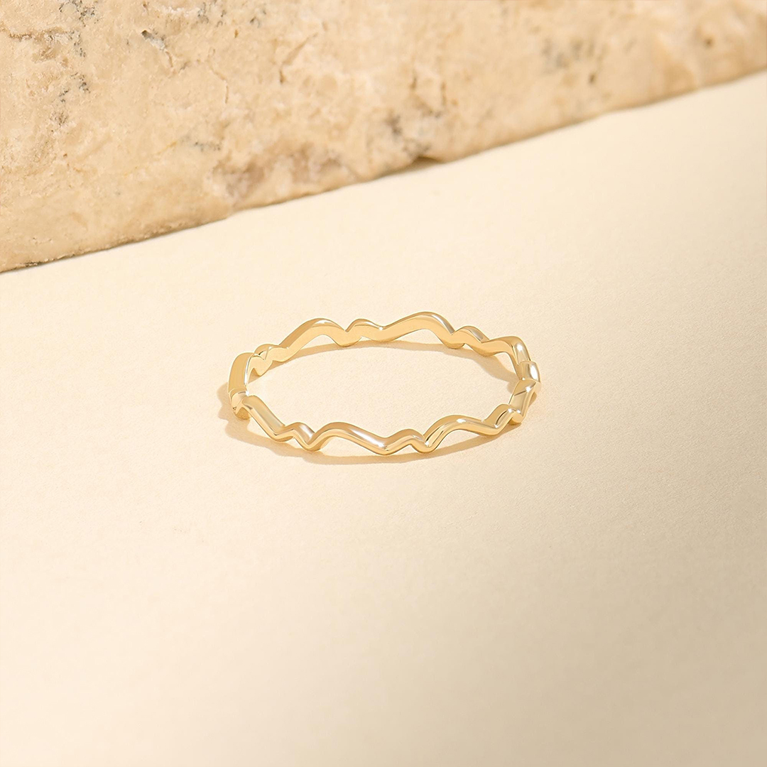 Pure Wave Circle Ring