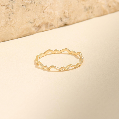 Pure Wave Circle Ring