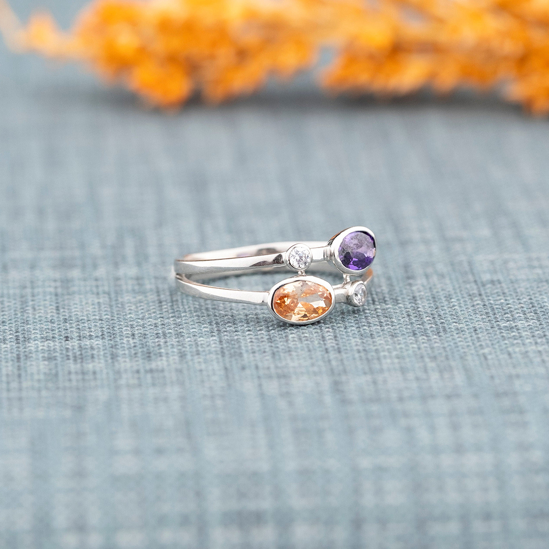All That Will Ever Matter Double Birthstones Ring
