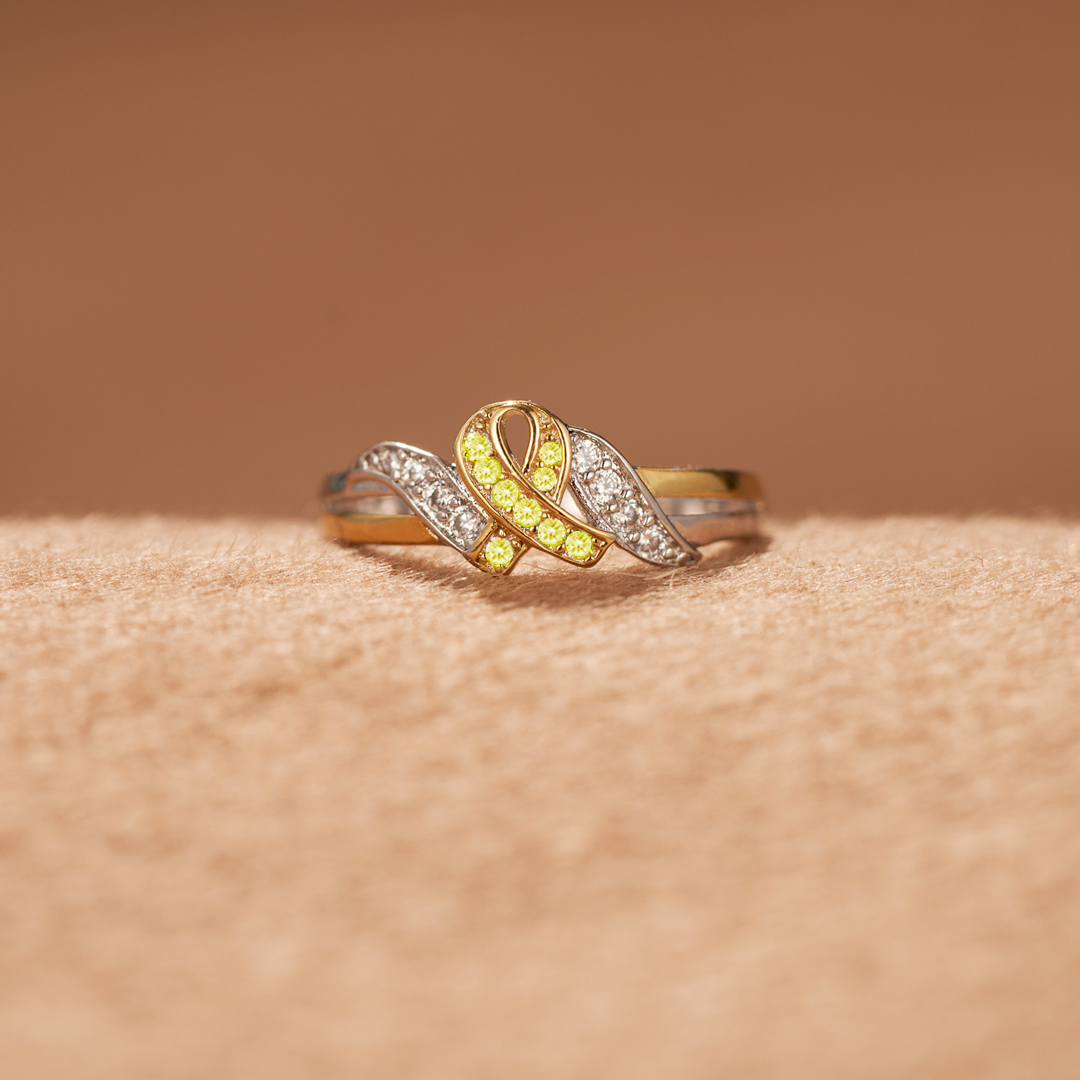 Childhood Cancer Awareness Ribbon Ring