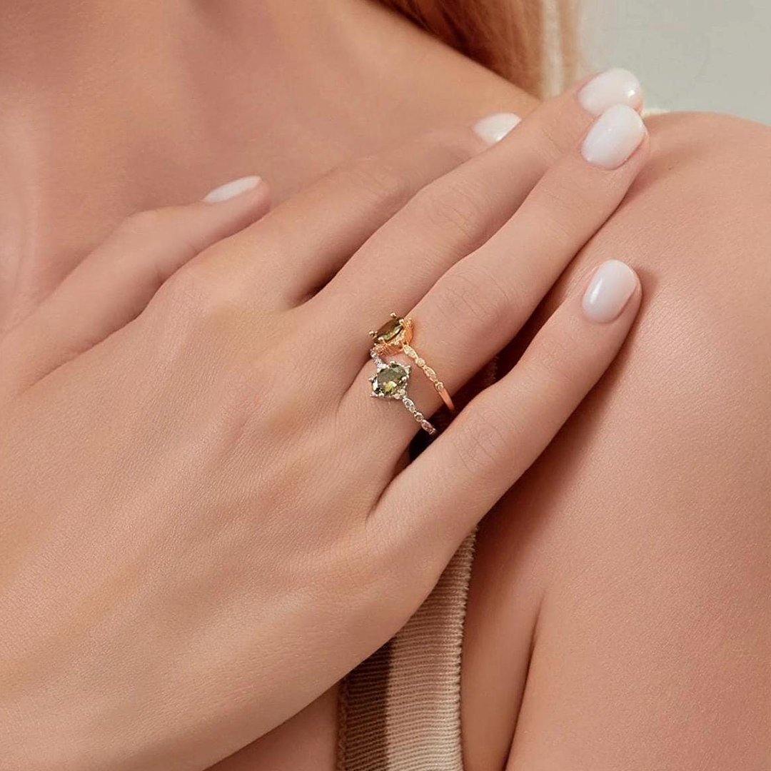 Kidney Disease Awareness Peridot Ring