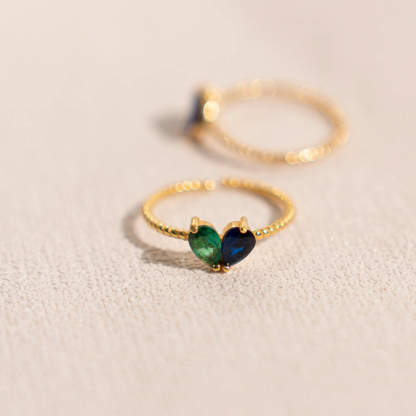 Always in Heart Personalized Daughter Birthstone Ring