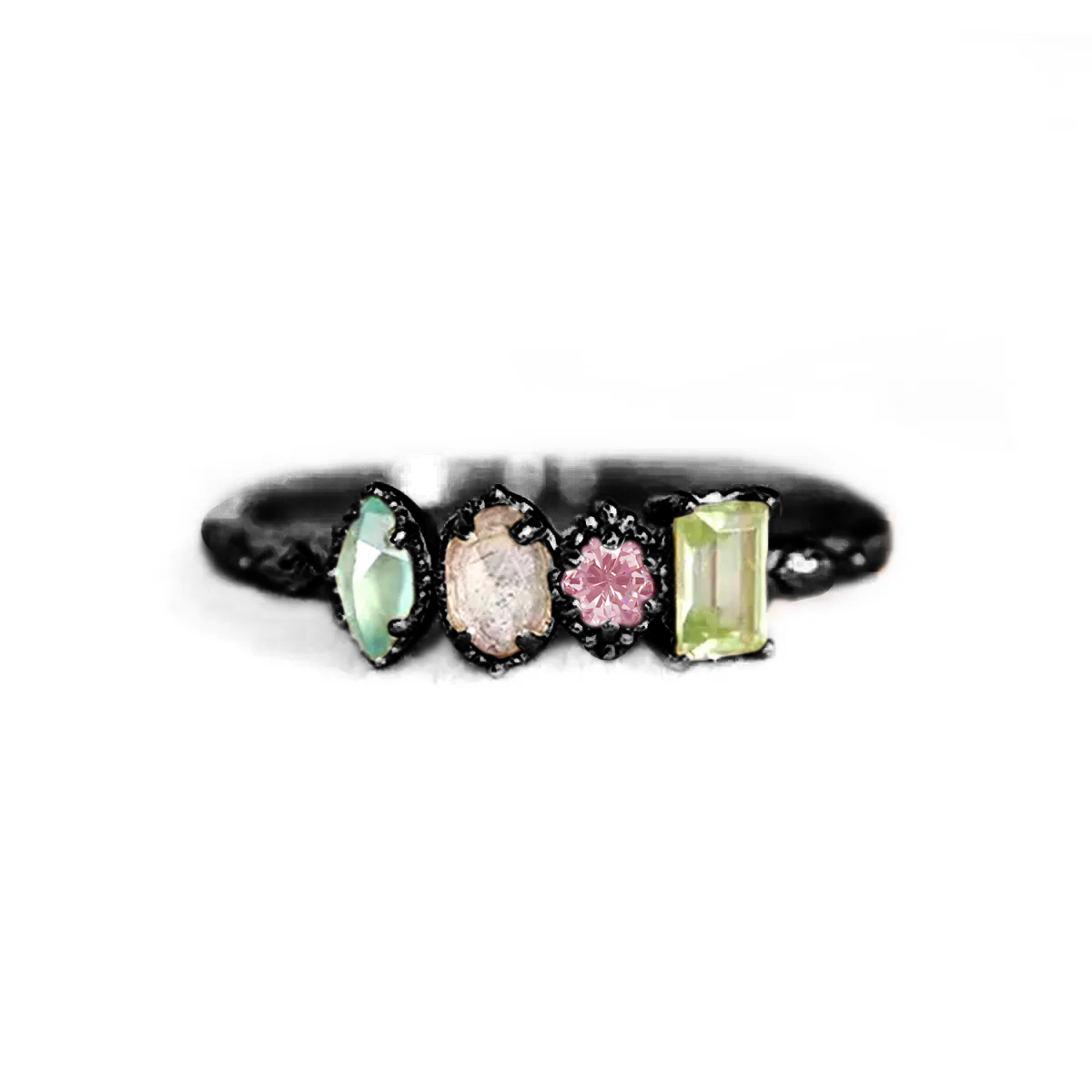 Personalized Multiple Stones Grandma Mom Family Ring