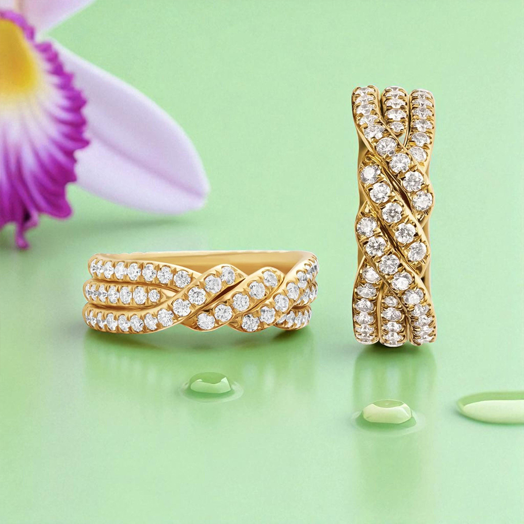 Angel’s Knot Twisted Diamonds Ring