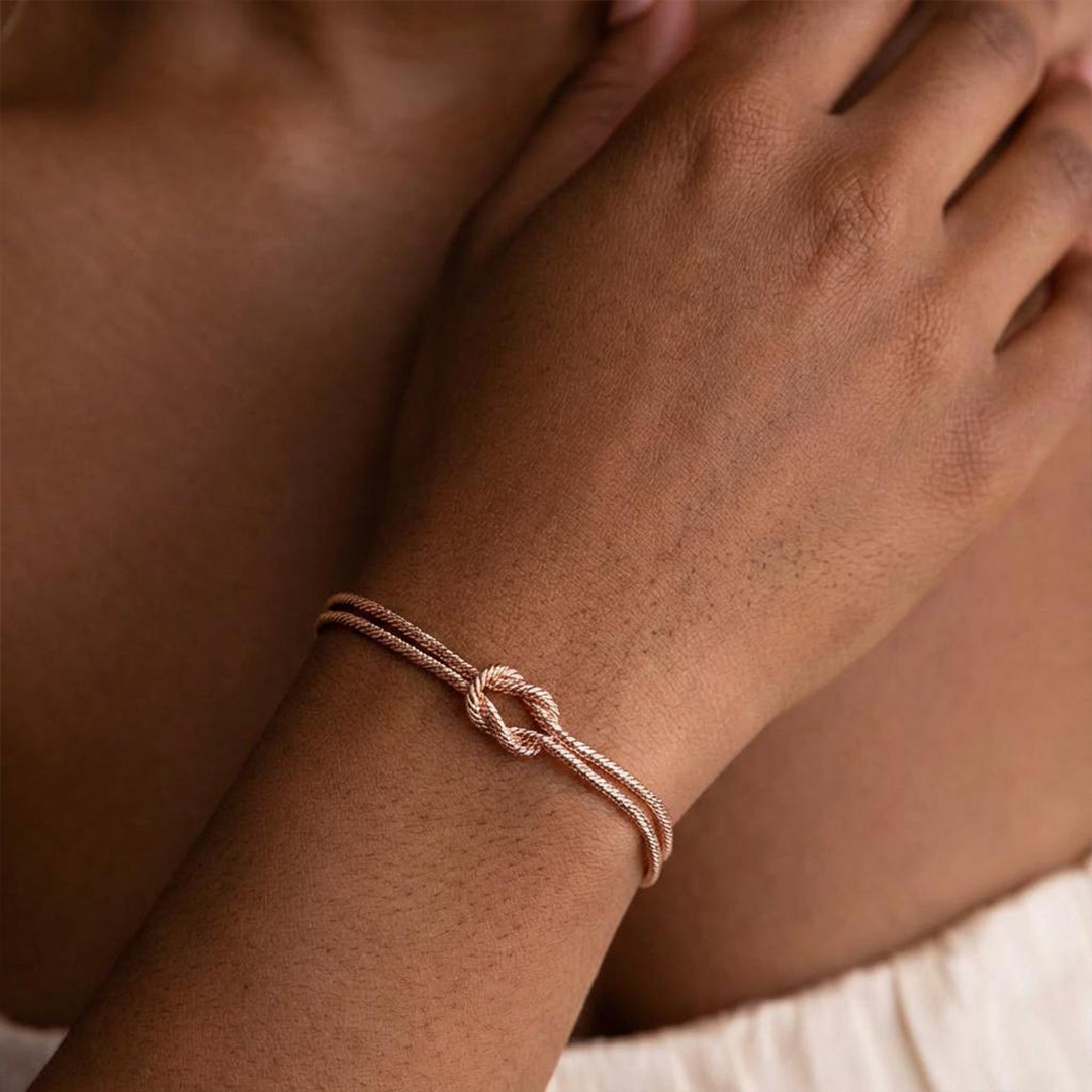 Mother-Daughter Bond Love Knot Bracelet