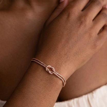 Mother-Daughter Bond Love Knot Bracelet